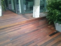 Parchet lemn masiv stejar - model cu bumbi wenge