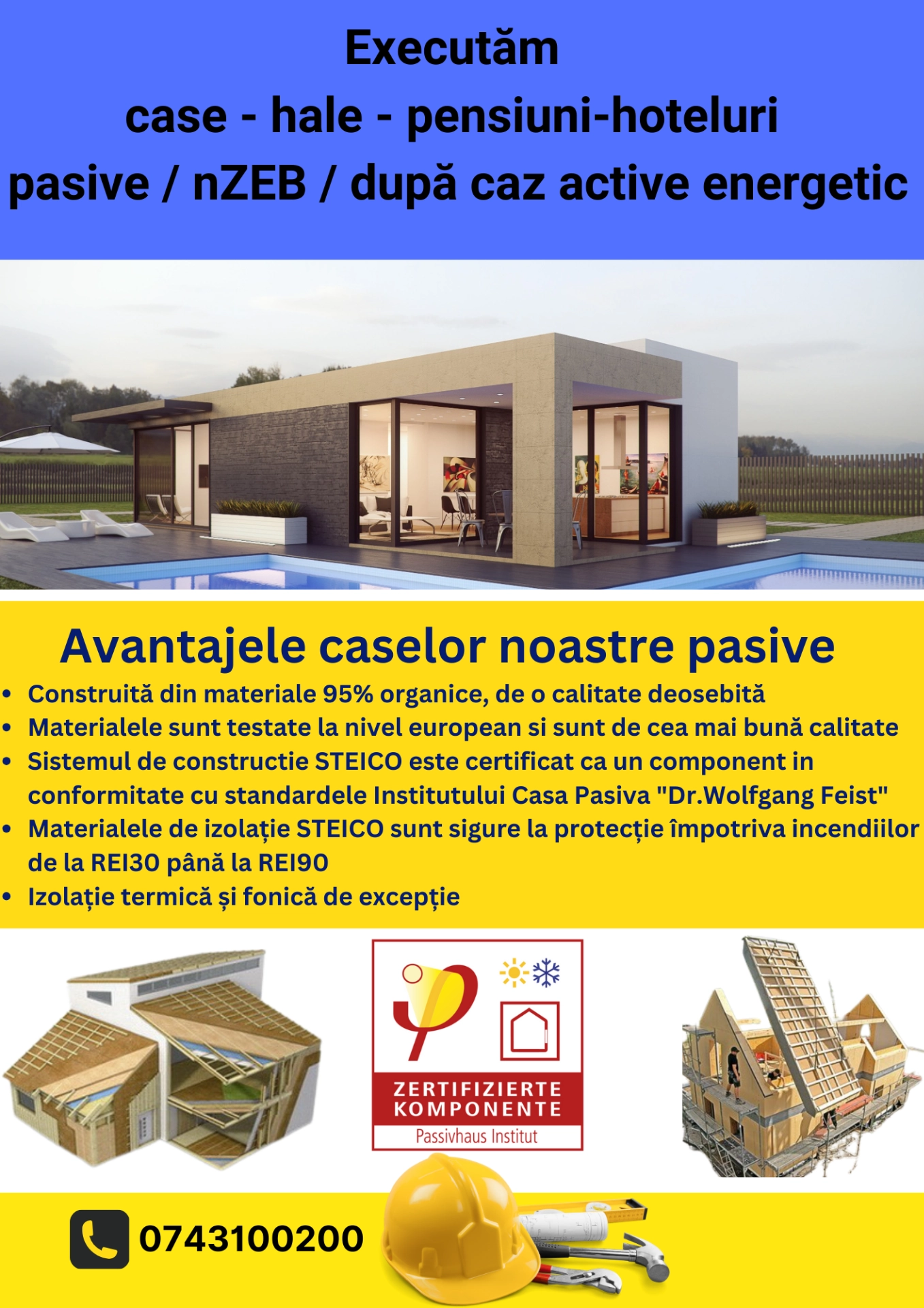 Construcții case pasive
