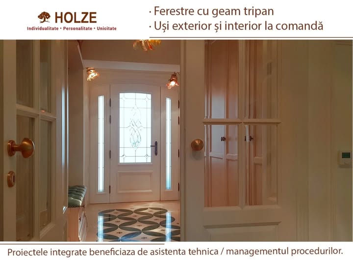 Tâmplărie din lemn stratificat și masiv