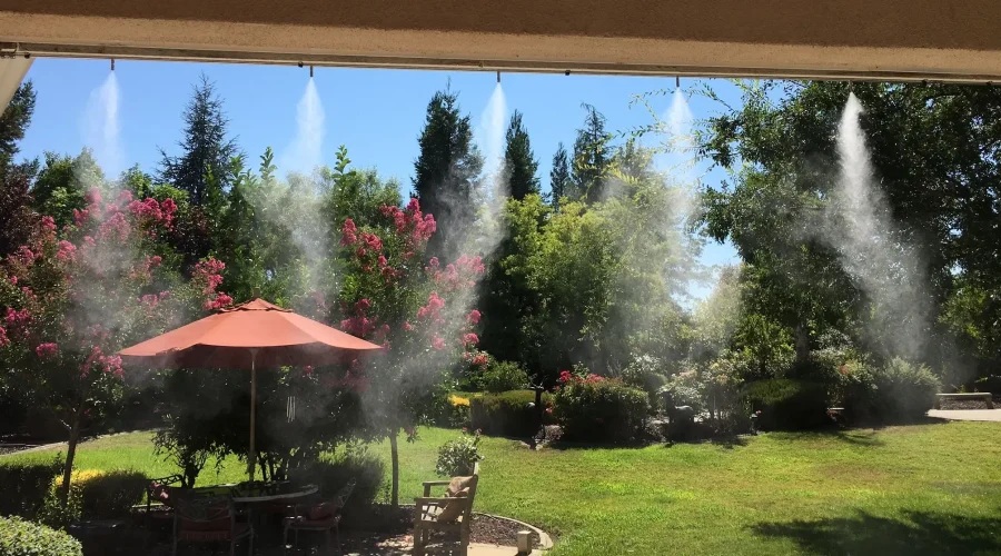 kit racire exterioara terasa prin pulverizare cu apa