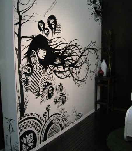 Vinil de perete decorativ