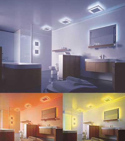Pereti multicolori prin utilizarea luminii